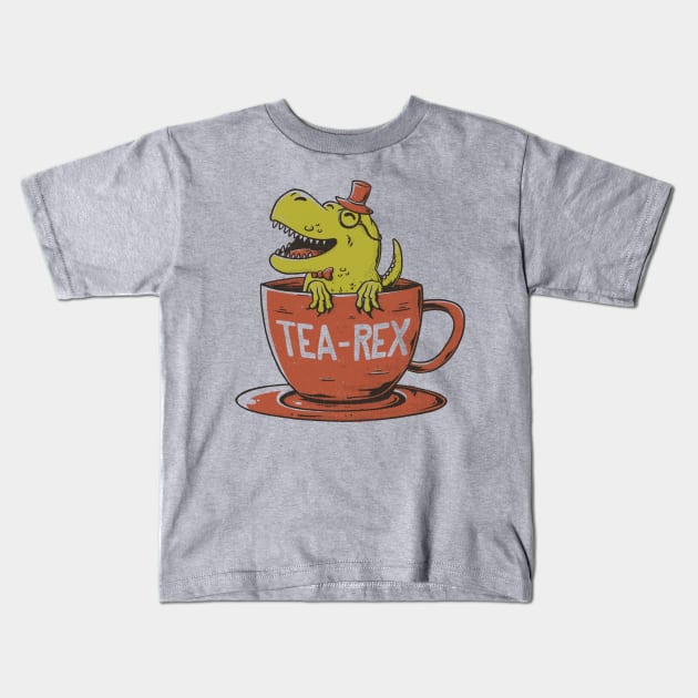 Tea-Rex - Cute Cup Dinosaur Gift Kids T-Shirt by eduely